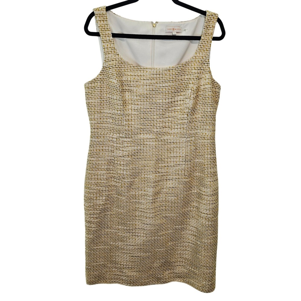 Tory Burch Emma Sheath Dress in Sunglow Size 14